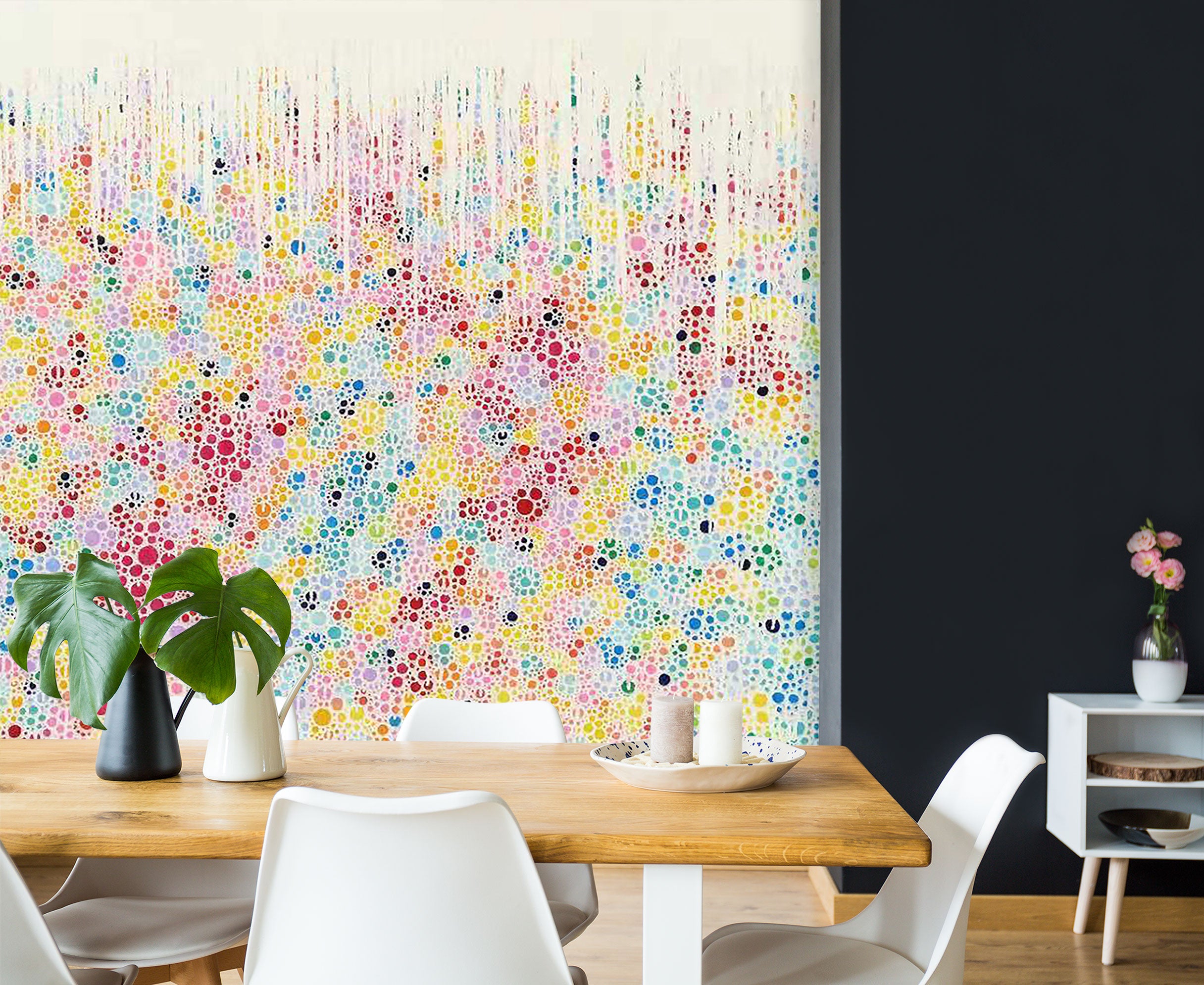 3D Colored Dots Pattern 12102 Misako Chida Wall Mural Wall Murals