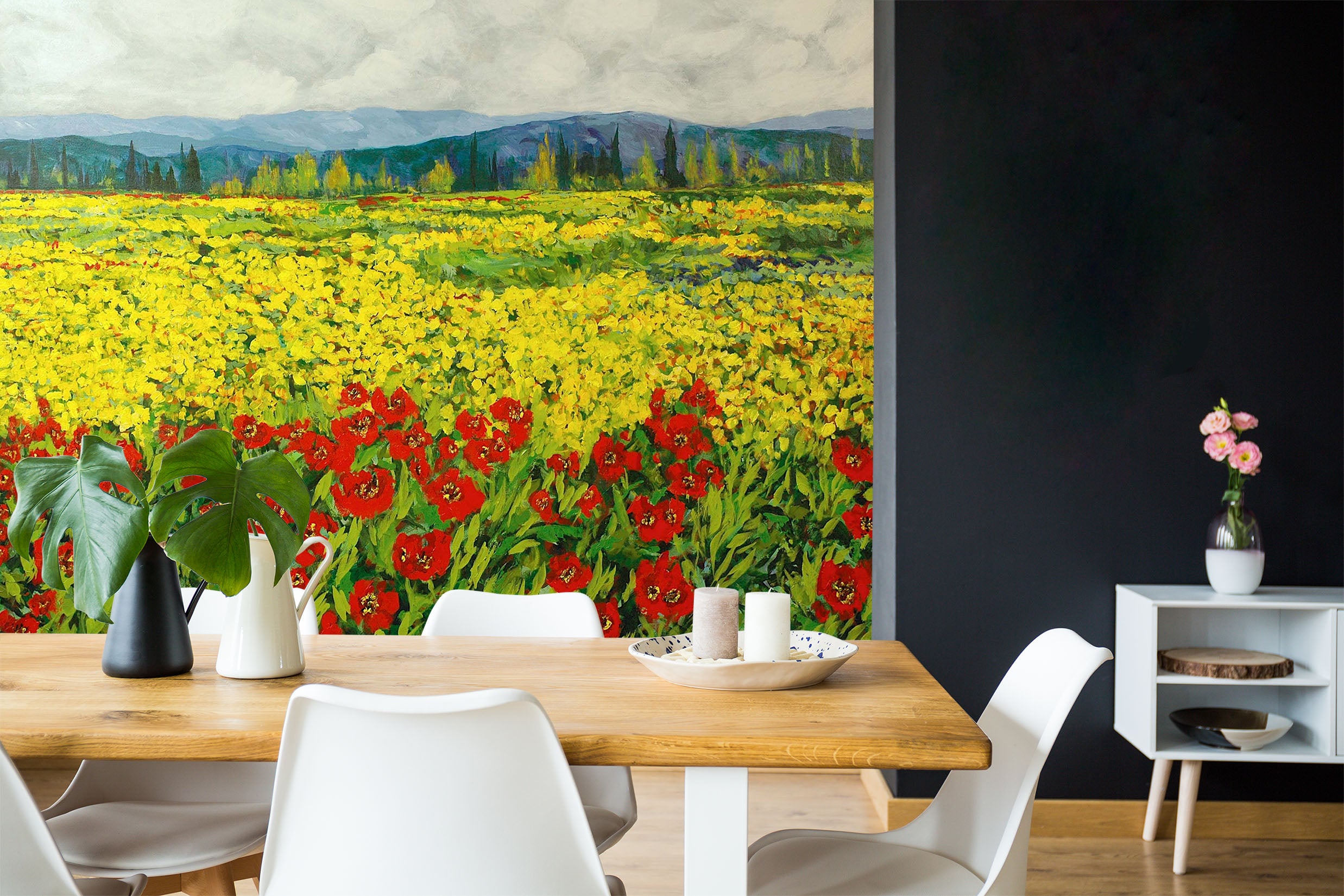 3D Rape Flower 102 Allan P. Friedlander Wall Mural Wall Murals