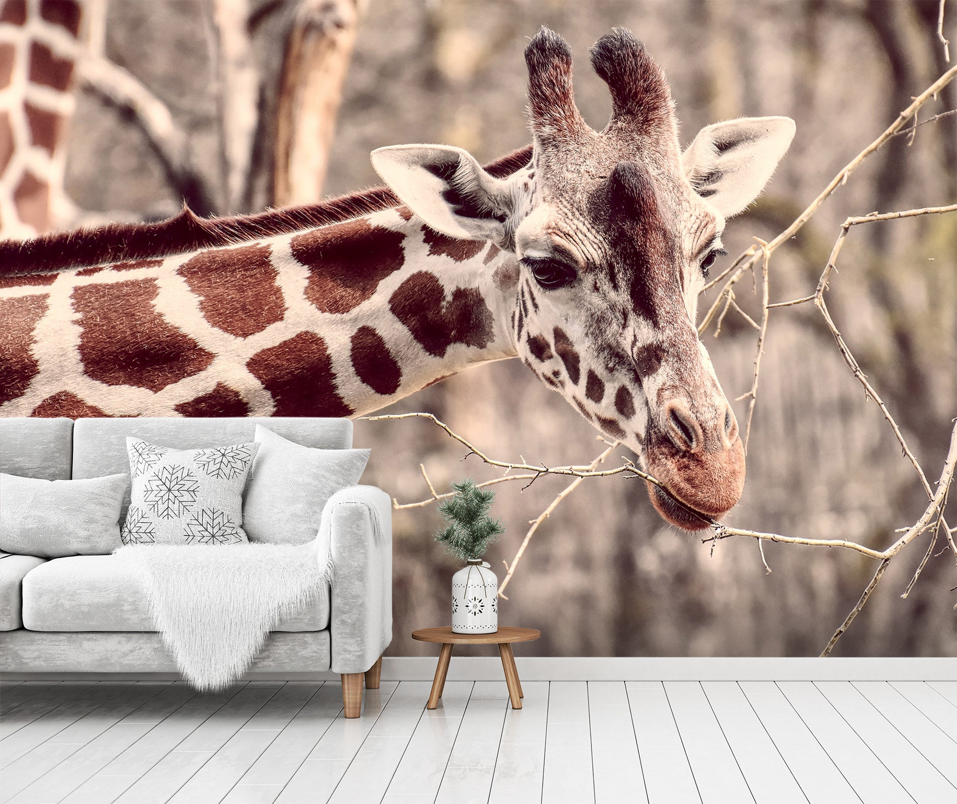 3D Cute Giraffe 417 Wall Murals