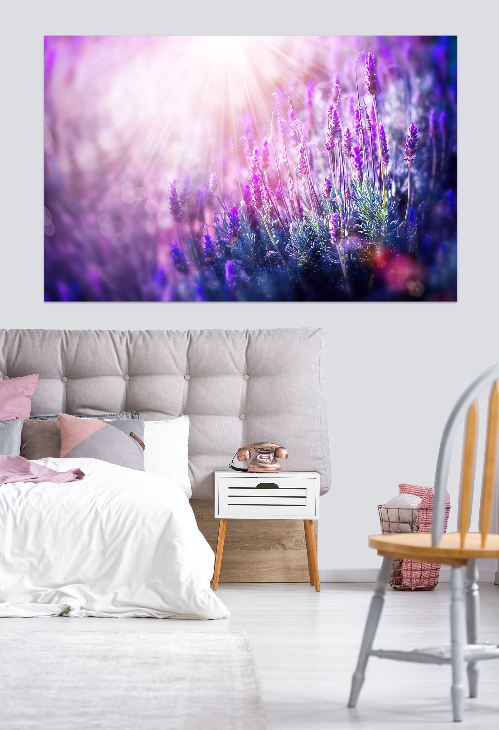 3D Purple Lavender 1063 Wall Sticker