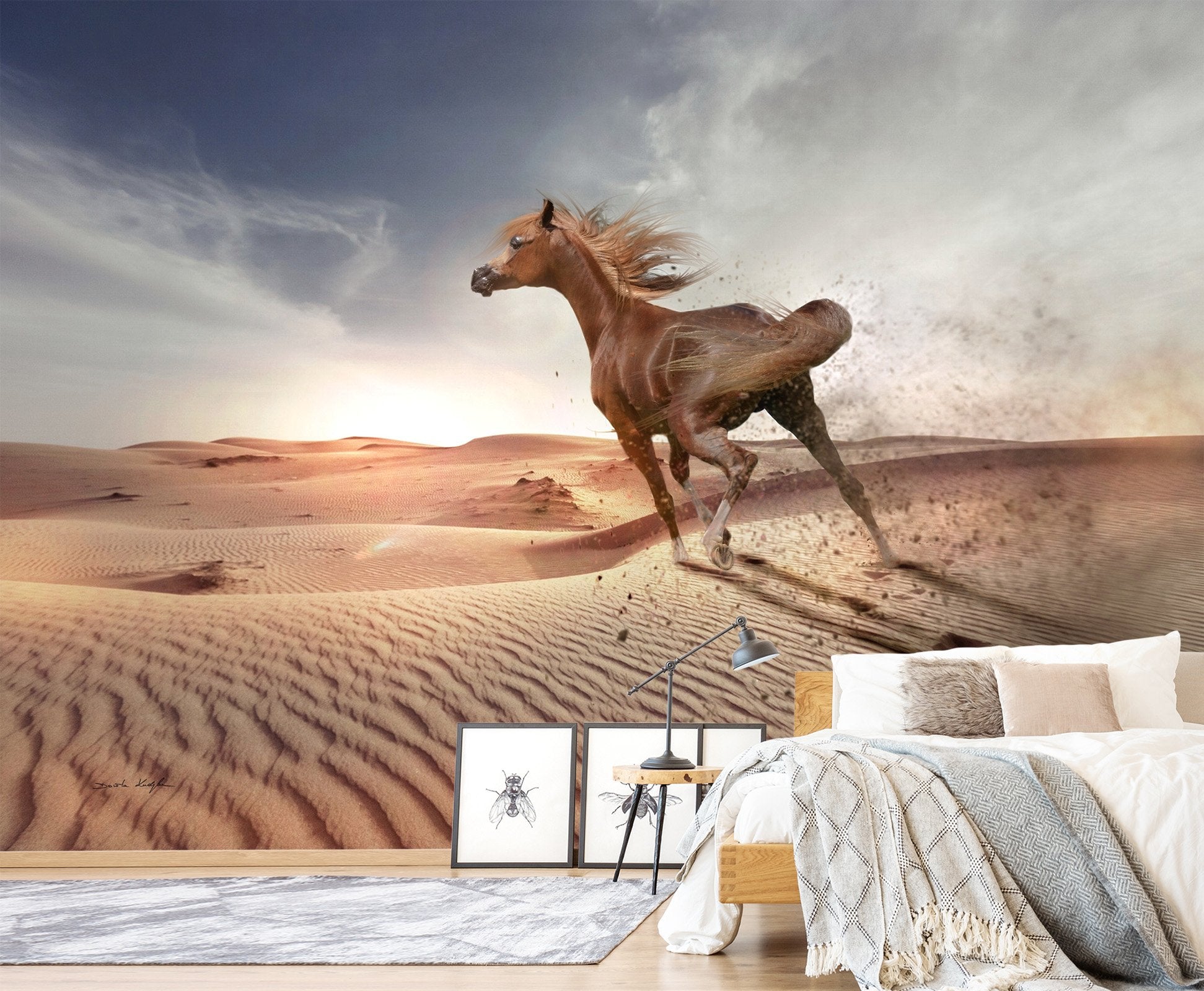 3D Desert Horse 134 Wallpaper AJ Wallpaper 