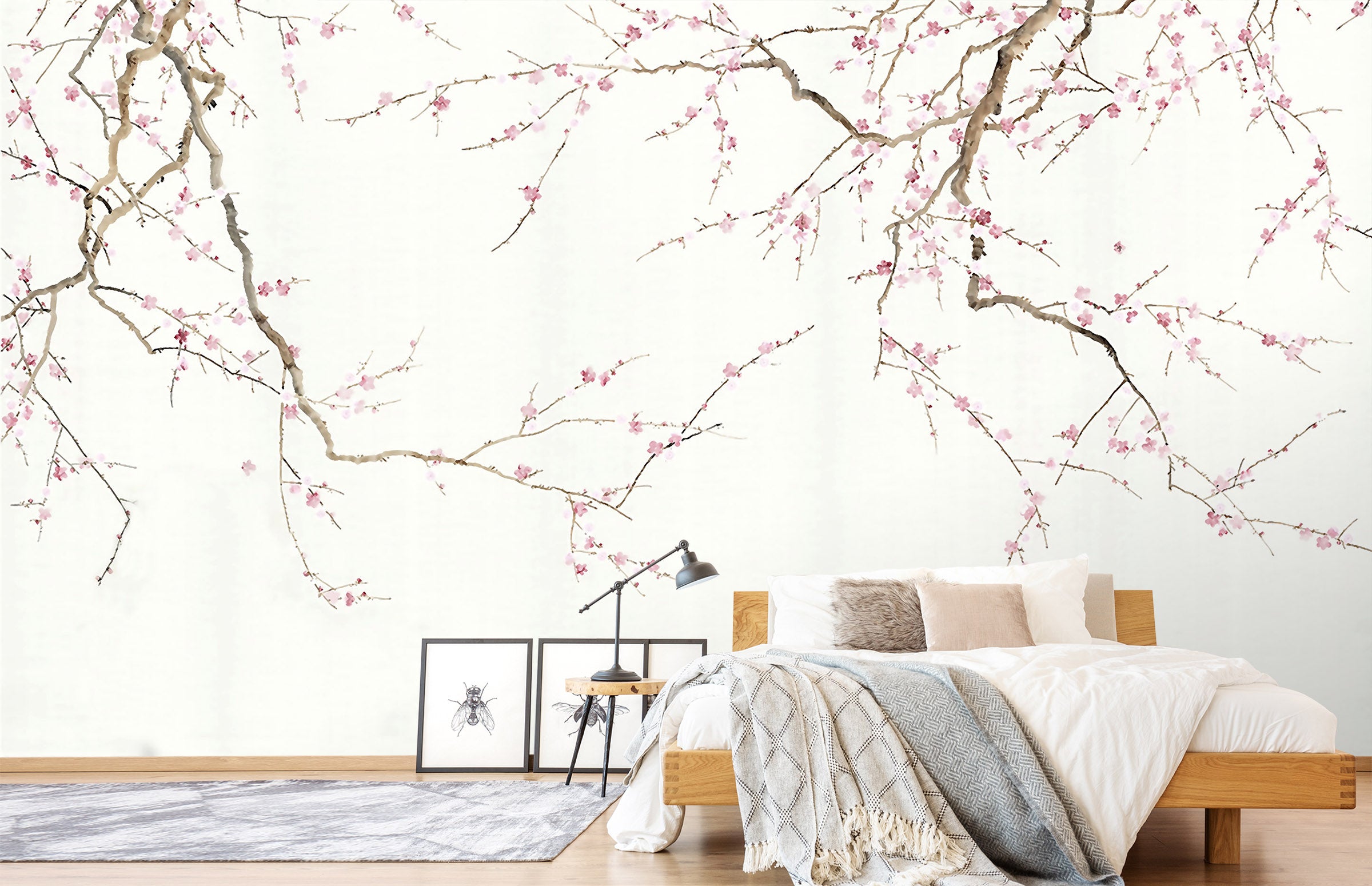 3D Hand Painted Plum Blossom 061 Wall Murals