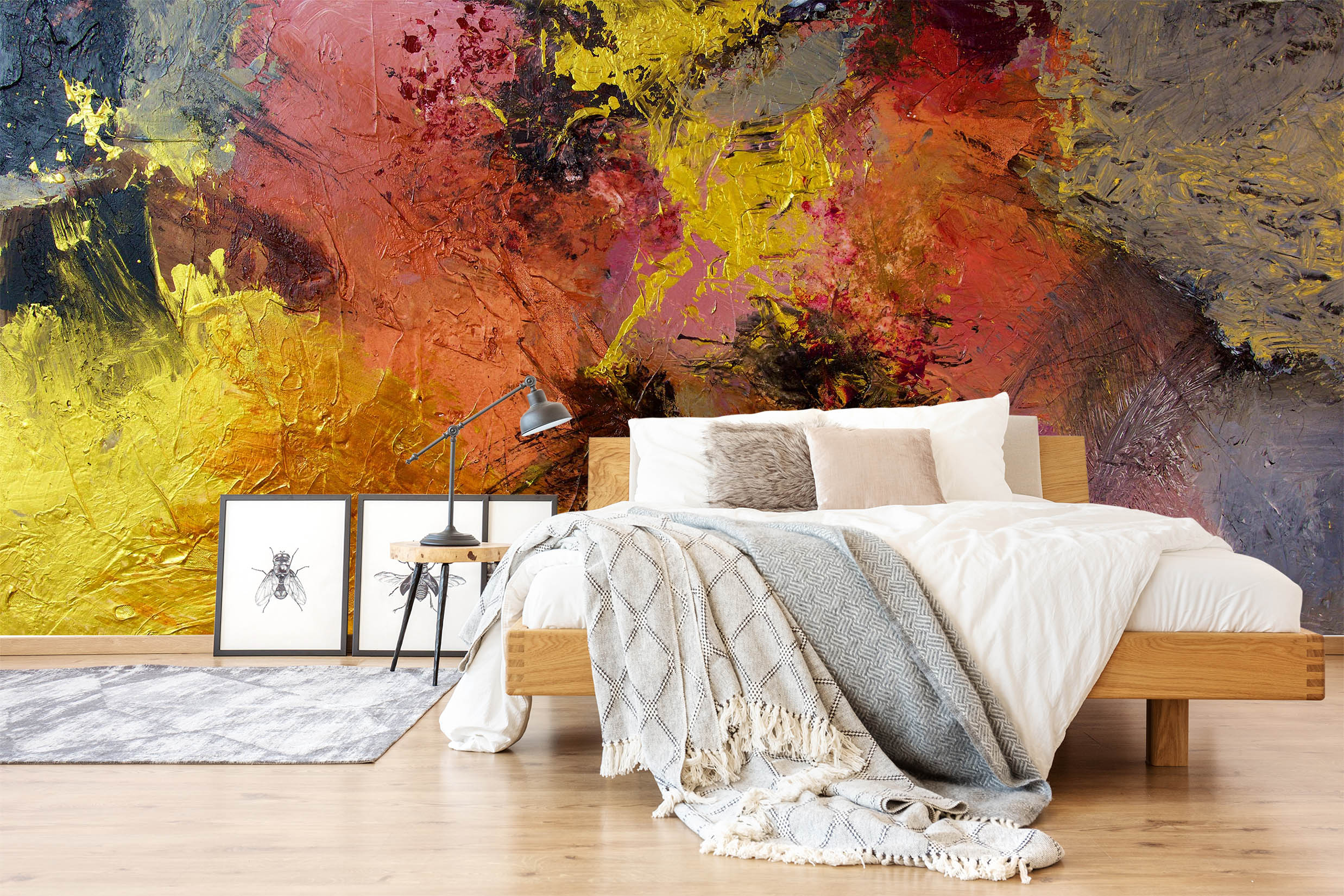 3D Red Flame 204 Allan P. Friedlander Wall Mural Wall Murals