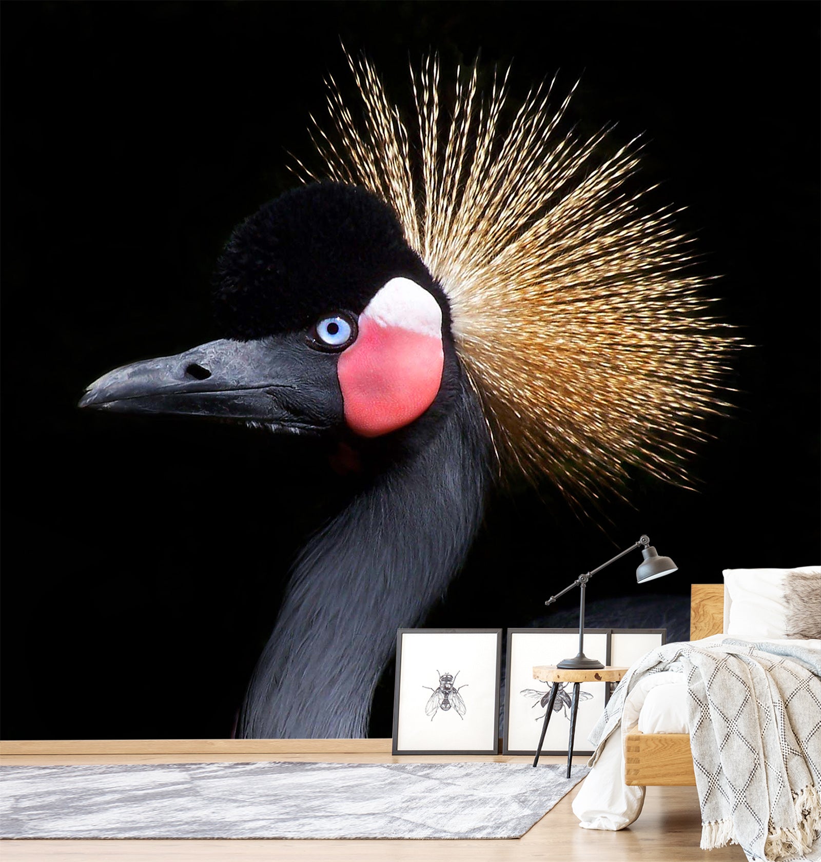 3D Crown Crane 447 Wall Murals