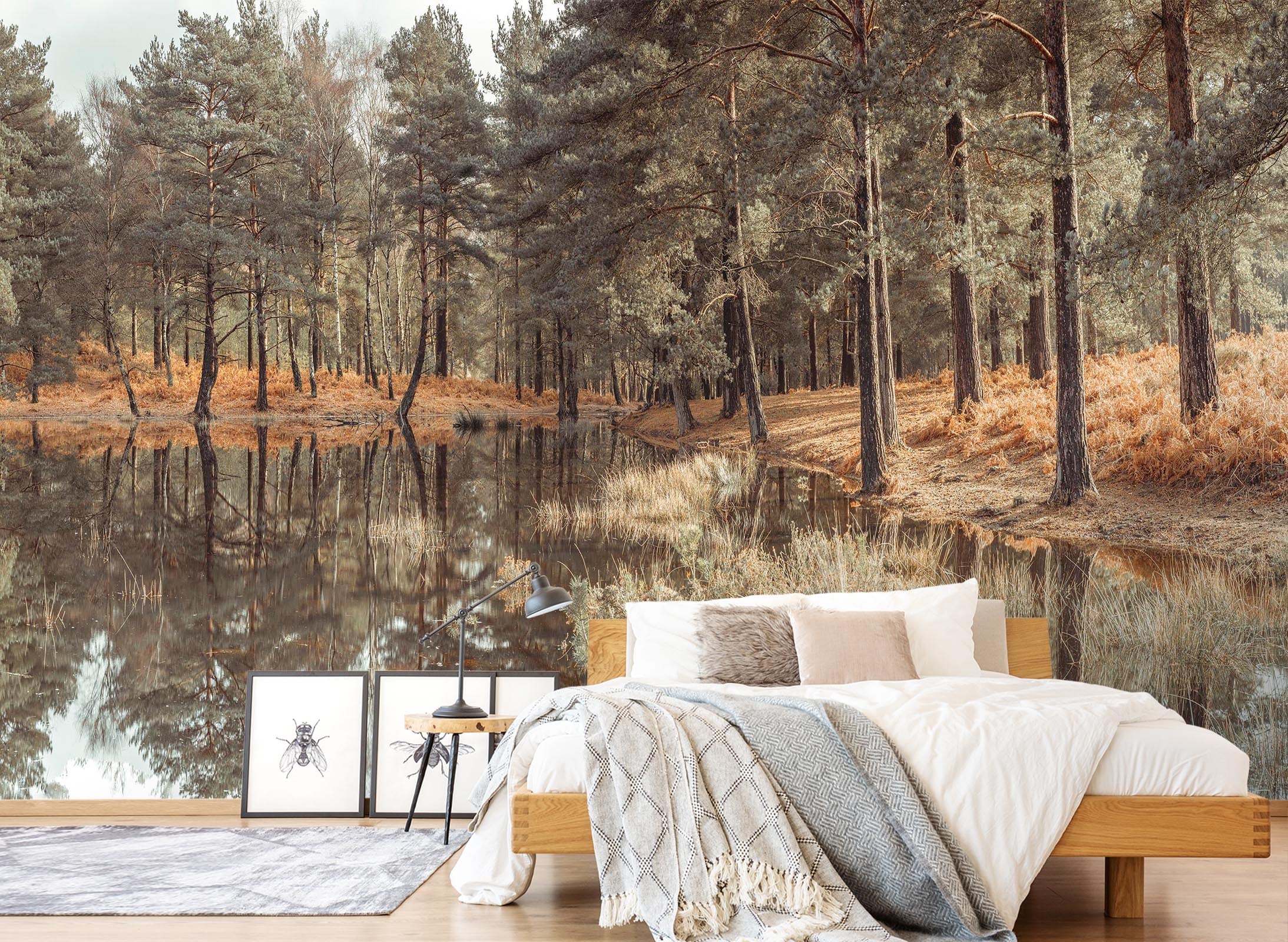 3D Outdoor Lake 6162 Assaf Frank Wall Mural Wall Murals