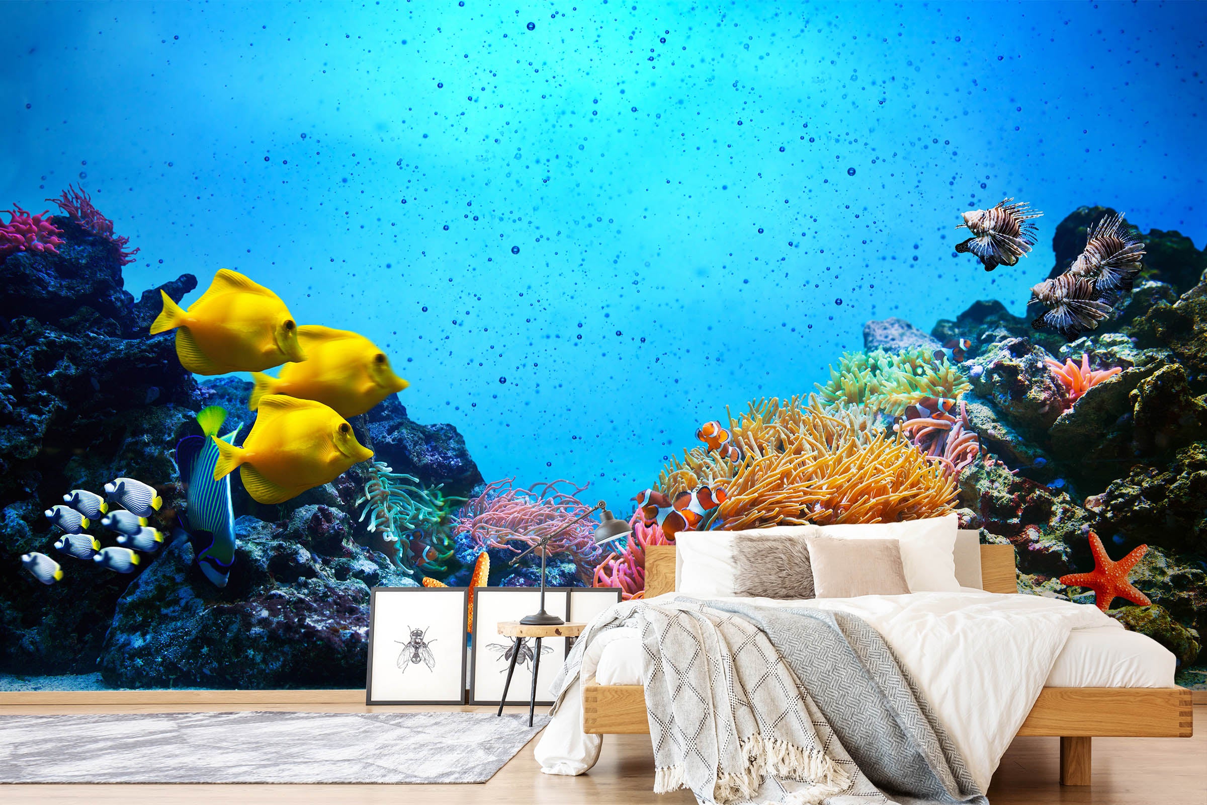 3D Coral Starfish 364 Wall Murals