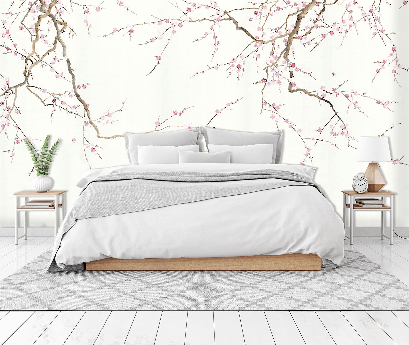 3D Hand Painted Plum Blossom 061 Wall Murals