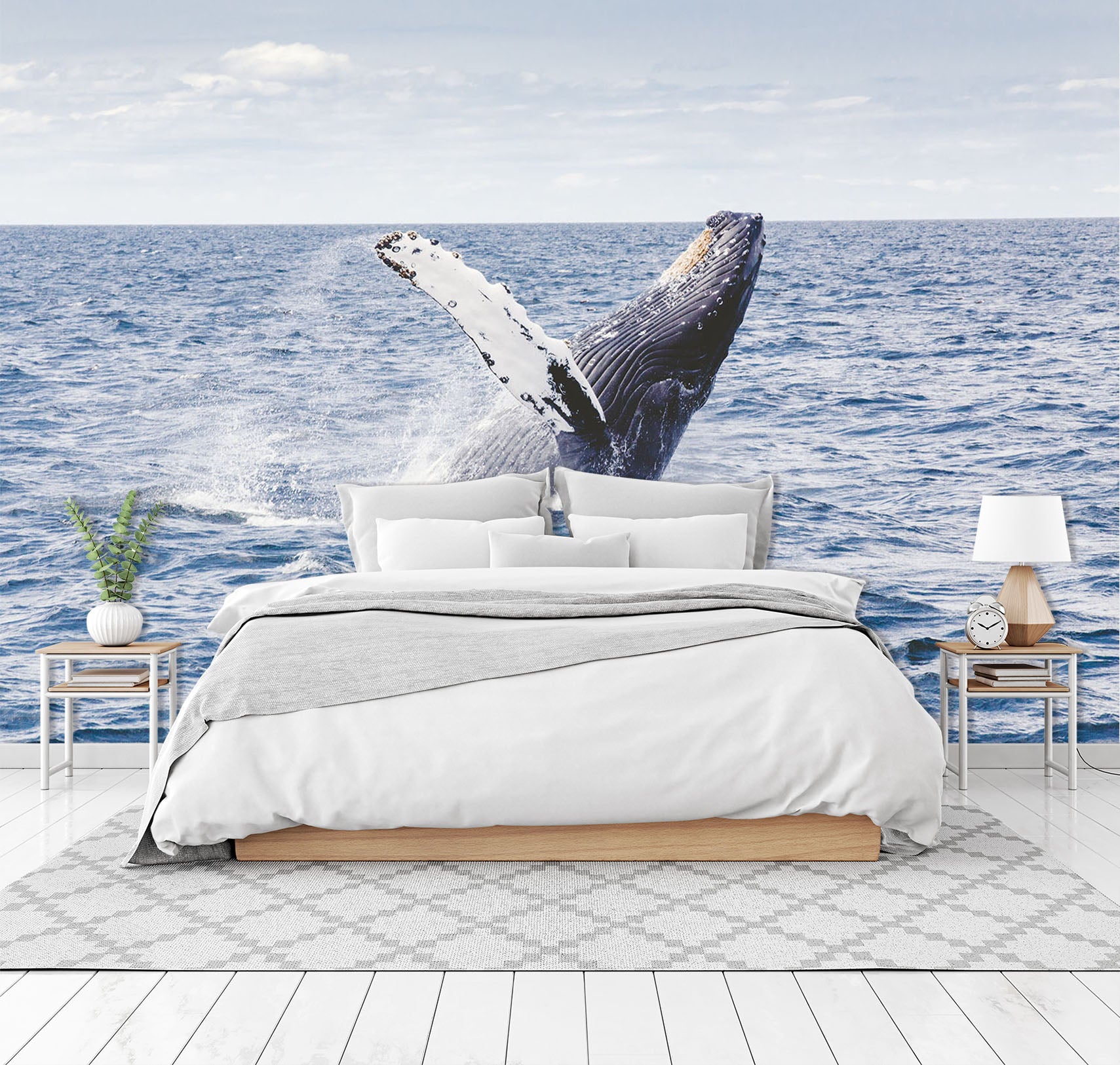 3D Whale Sea 159 Wall Murals