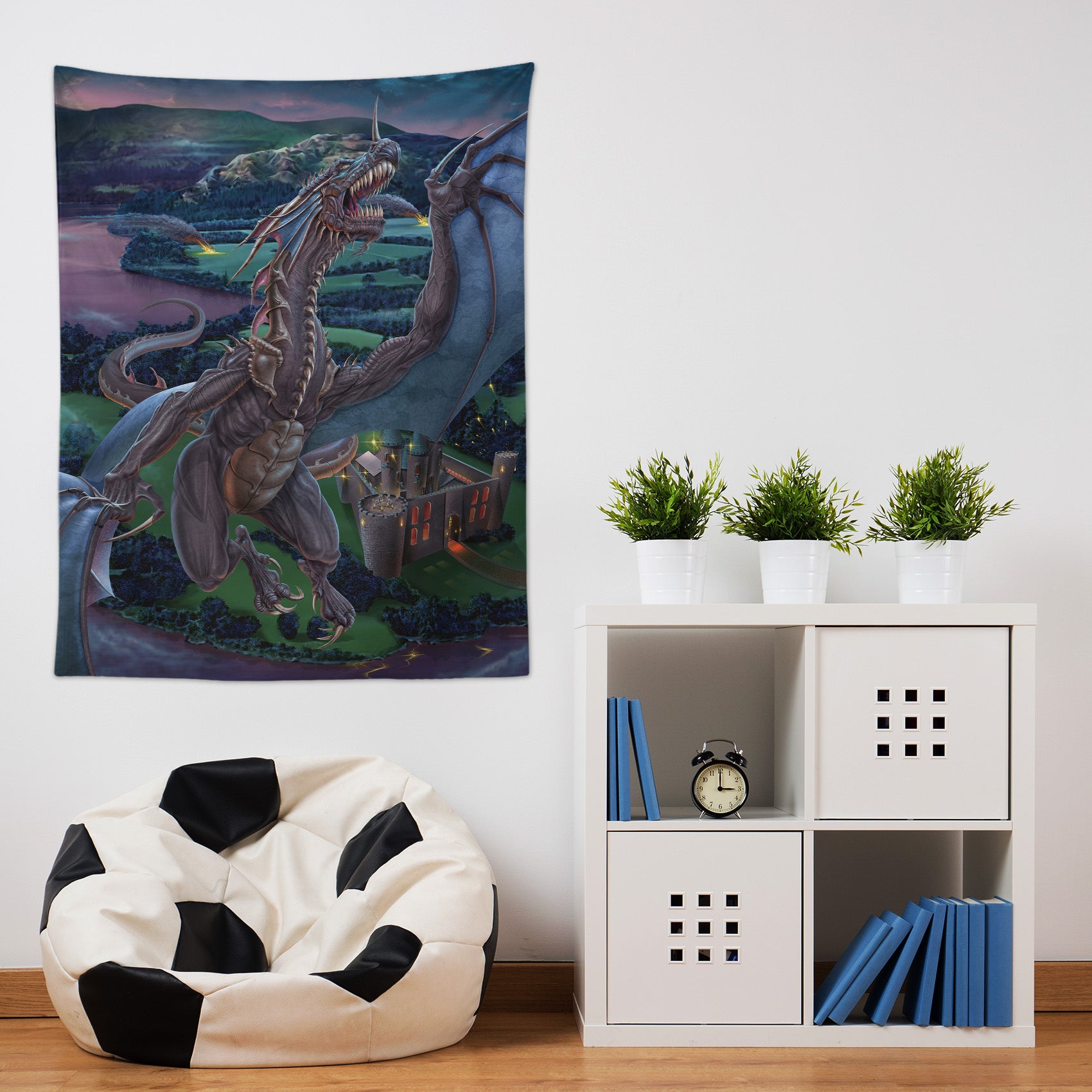 3D Fly Dragon 121171 Tom Wood Tapestry Hanging Cloth Hang