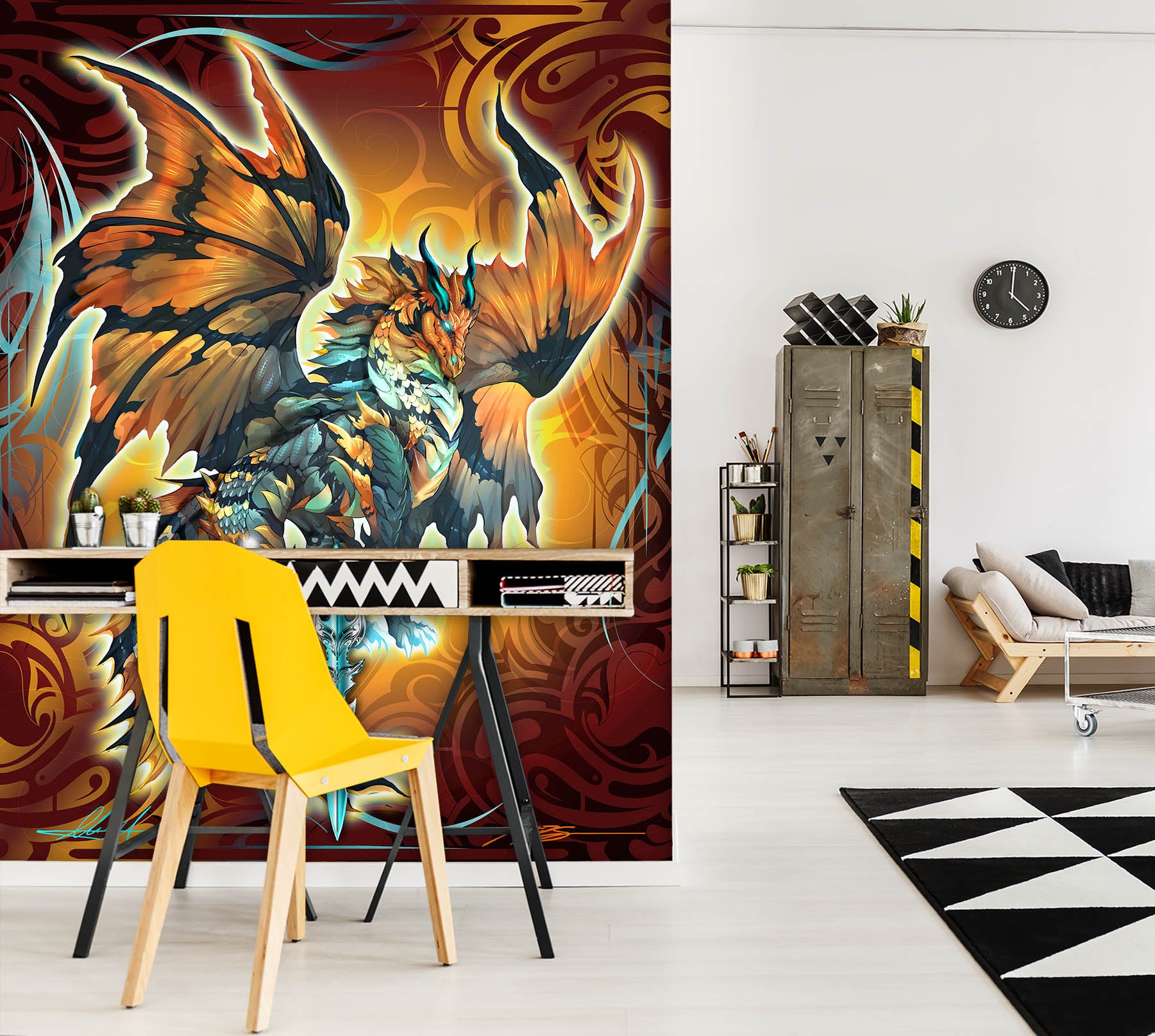 3D Dragon Wings 8136 Ruth Thompson Wall Mural Wall Murals