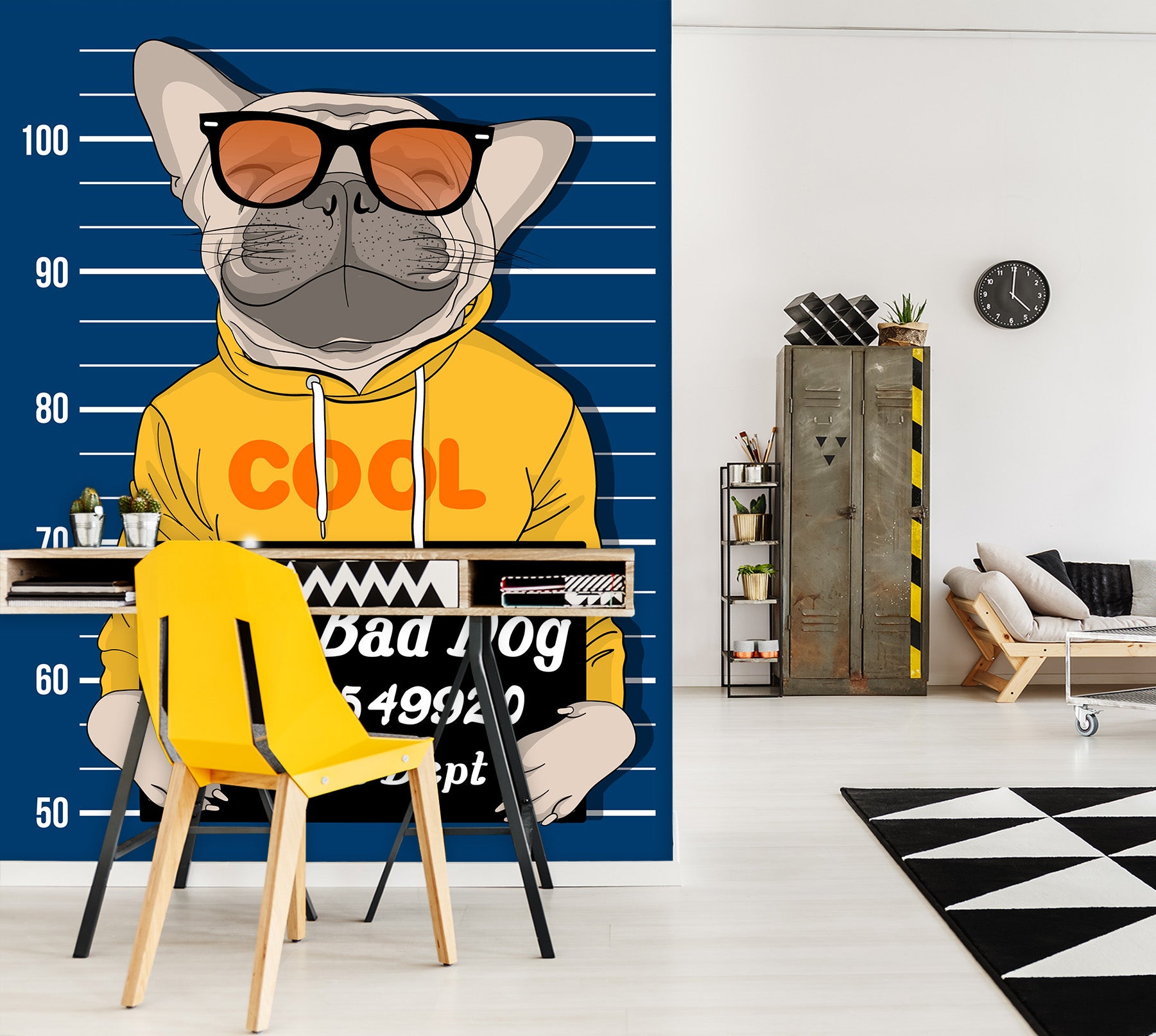 3D Bulldog Sunglasses 57142 Wall Murals