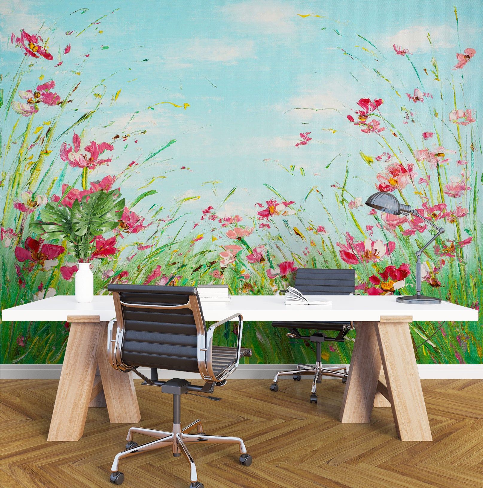 3D Pink Flower 146 Skromova Marina Wall Mural Wall Murals