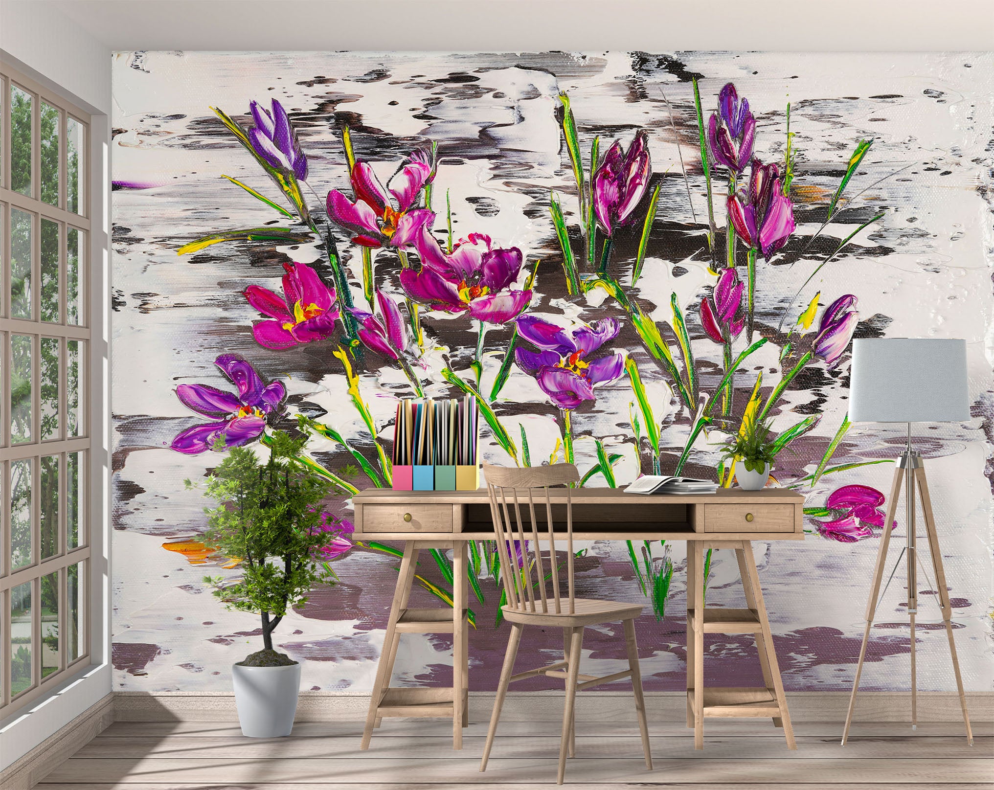 3D Cute Wildflowers 203 Skromova Marina Wall Mural Wall Murals