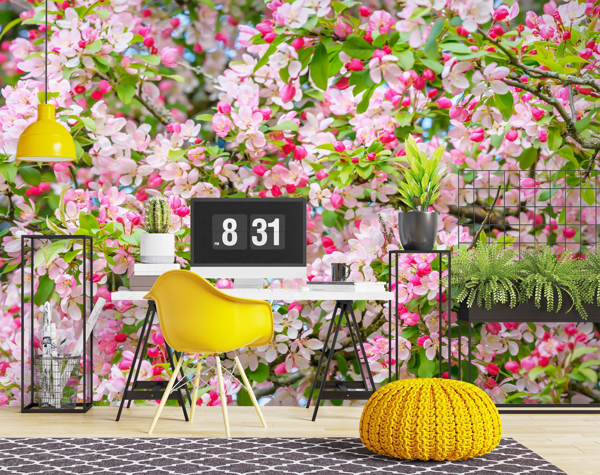 3D Flower Branch 6168 Assaf Frank Wall Mural Wall Murals