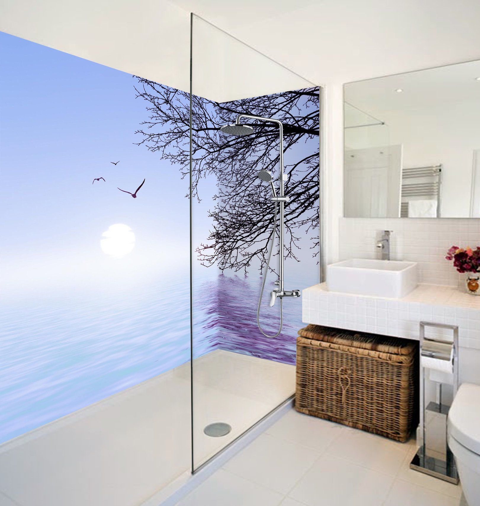 3D Sea Branches 84 Bathroom Wallpaper Wallpaper AJ Wallpaper 