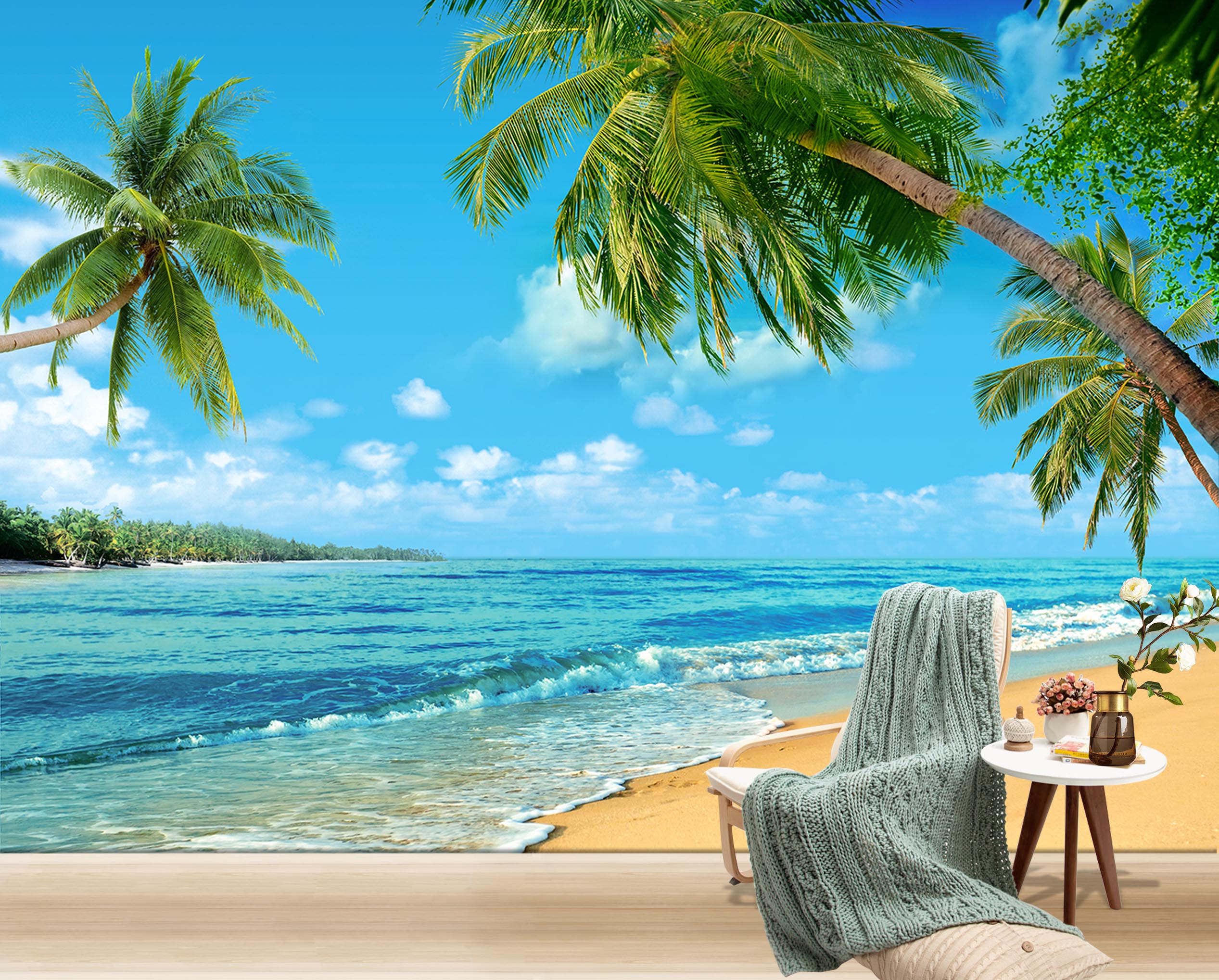 3D Coconut Palm Tree 109 Wall Murals